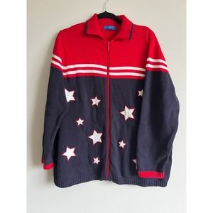 VTG KAREN SCOTT SPORT WOMEN'S CARDIGAN SIZE 1X